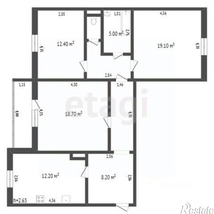 3-комн квартира ул 21-я Амурская, 73,  д. 73