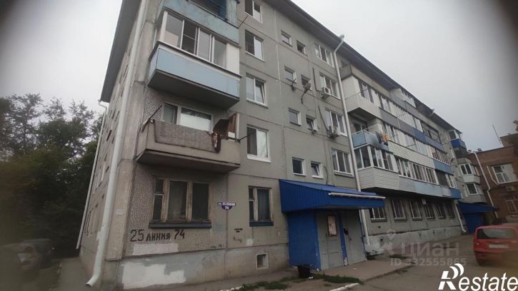 2-комн квартира ул 25-я Линия, 74,  д. 74