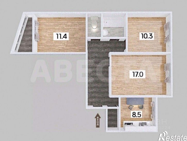 3-комн квартира ул 3-я Кордная, 23,  д. 23