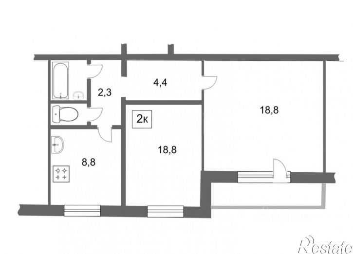 2-комн квартира ул Лукашевича, 7,  д. 7