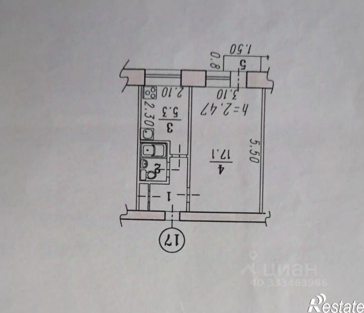 1-комн квартира ул 50 лет Профсоюзов, 122,  д. 122