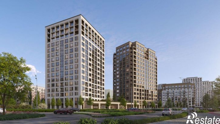 3-комн квартира в новом доме ЖК Кварталы Драверта