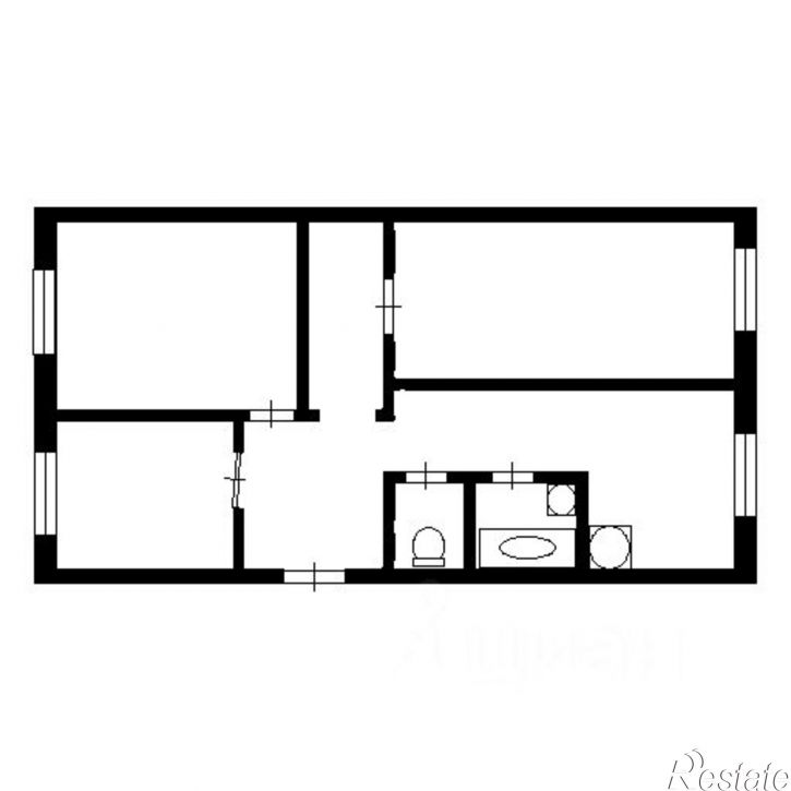 3-комн квартира ул Кемеровская, 8,  д. 8