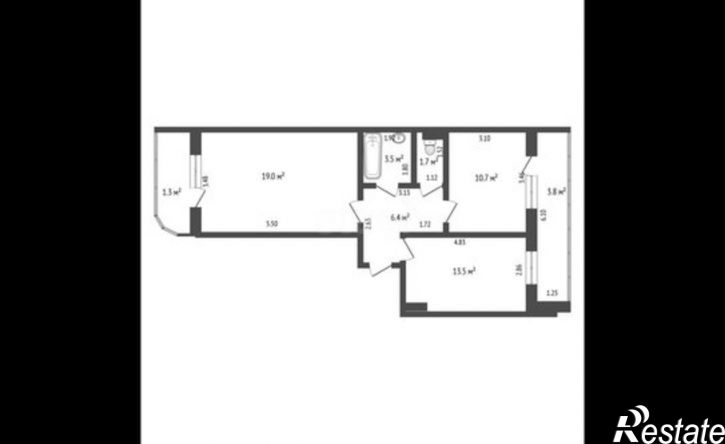 2-комн квартира Космический пр-кт, 14Г,  д. 14Г