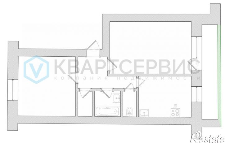2-комн квартира ул 3-я Молодежная, 60,  д. 60