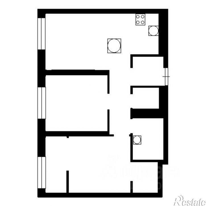 3-комн квартира ул Крупской, 19,  д. 19