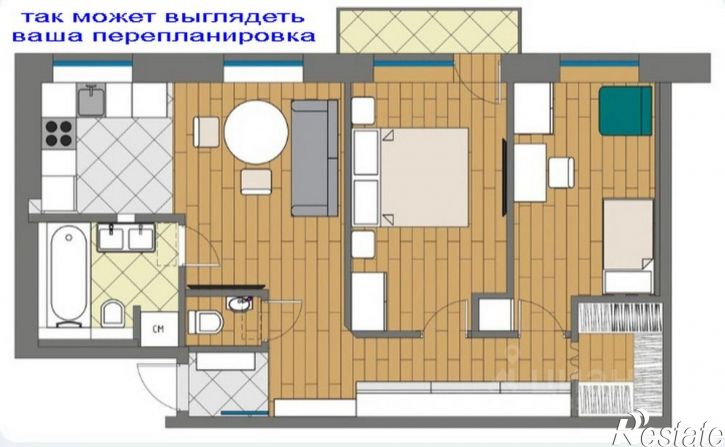 3-комн квартира ул Индустриальная, 6,  д. 6
