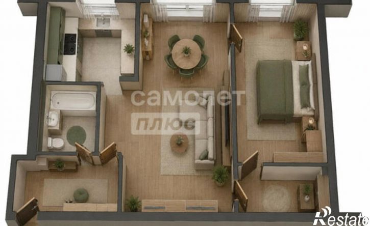 2-комн квартира ул Масленникова, 237а,  д. 237а