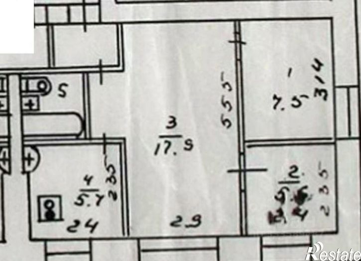 3-комн квартира ул Федора Крылова, 5,  д. 5