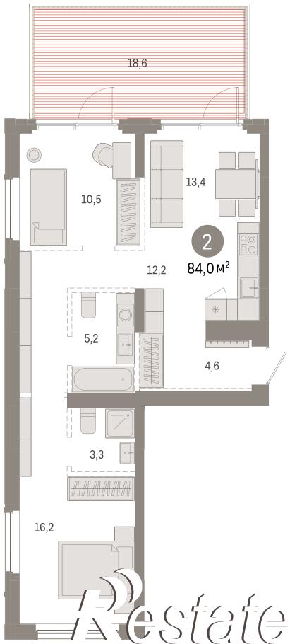 Купить квартиру за 13 890 000 рублей на улица Б.Г. Шаронова, 9