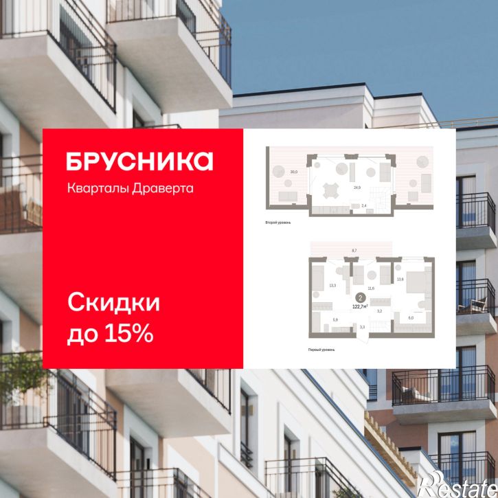 3-комн квартира в новом доме улица Б.Г. Шаронова, 9